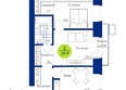 Вита-парк, 1 оч. 4 корпус: Планировка 2-комн 59,9 м²