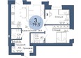 Портовый. Речной квартал, к 1: Планировка 3-комн 79,5 м²