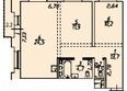 Квартал Стрижи, 2 очередь: Планировка 2-комн 69,2, 69,4 м²