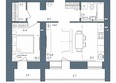Нижний, 51: Планировка 1-комн 51,07 м²