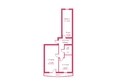 Гагаринский, 1 этап: Планировка трехкомнатной квартиры 71,6 кв.м