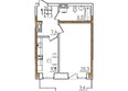 Онегин: Планировка однокомнатной квартиры 47,3 кв.м