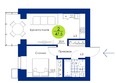 Вита-парк, 1 оч. 4 корпус: Планировка 2-комн 47,5 м²