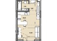 Звездный: Планировка Студия 33,7 м²