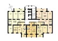 Дружный-3, дом 7: Блок-секция3. Планировка 2-7 этажей