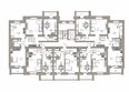 На Серафимовича, дом 1: Типовой этаж блок-секция Г