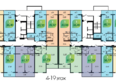 Аллея Парк: Типовой план этажа 4-19 подъезд