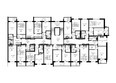 Краски, дом 2: Планировка типового этажа. Блок-секция 1