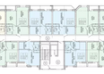 Дом на Дианова: Типовая планировка 2-8 этажей, подъезд 1