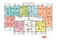 Родники, дом 453: Блок-секция 1. Планировка 4-12 этажей