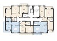 Курчатова, дом 6 строение 1: 1 блок-секция. Планировка 13-17 этажей