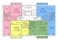 7 микрорайон, дом 13: Блок-секции а, в, д. Планировка типового этажа