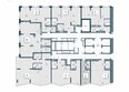 Первый, сек 1-3: План 8-19 этажа 1 подъезд