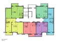 Первый Ленинский квартал, дом 4: Блок-секция 6. Планировка 6-7 этажей