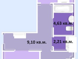 Продается 2-комнатная квартира ЖК Успех, дом 3, 68.1 м², 9602000 рублей