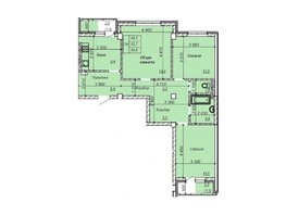 Продается 3-комнатная квартира ЖК Серебряный ключ, 88  м², 7656000 рублей