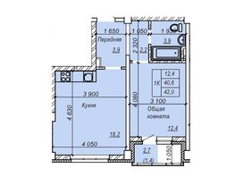 Продается 1-комнатная квартира ЖК Серебряный ключ, 42  м², 3738000 рублей