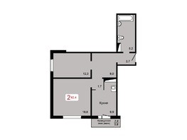 Продается 2-комнатная квартира ЖК Мичурино, дом 2 строение 5, 62.4  м², 6427200 рублей