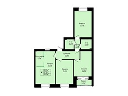 Продается 4-комнатная квартира ЖК Бердские кварталы, дом 3.1, 90.5 м², 7700000 рублей