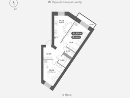 Продается 2-комнатная квартира ЖК Академгородок, дом 3, 68.65  м², 9800000 рублей