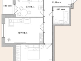 Продается 2-комнатная квартира ЖК Берёзка, дом 1, 63.38 м², 8683000 рублей