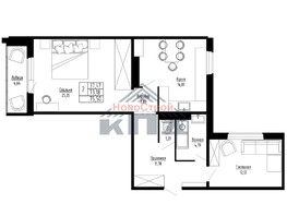 Продается 2-комнатная квартира ЖК Гранатовый, 36/1, 76  м², 7775000 рублей