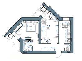 Продается 2-комнатная квартира ЖК Нижний, 51, 55.76  м&sup2;, 8308240 рублей