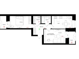 Продается 2-комнатная квартира ЖК Соцветие, дом 5.4, 62.93 м², 9124850 рублей