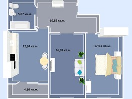 Продается 2-комнатная квартира ЖК Успех, дом 3, 67.06  м&sup2;, 9455000 рублей