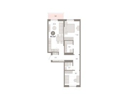 Продается 2-комнатная квартира ЖК Пшеница, дом 4, 69.82  м², 8070000 рублей