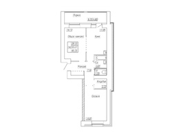 Продается 2-комнатная квартира ПЕТРА СУХОВА, 34, 60.35 м², 3500300 рублей