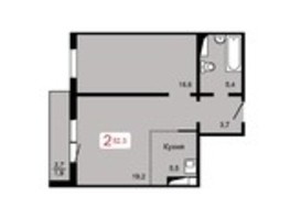 Продается 2-комнатная квартира ЖК Мичурино, дом 2 строение 3, 52.3  м², 5550000 рублей