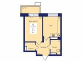 Продается 1-комнатная квартира ЖК Univers (Универс), 2 квартал, 36.4  м², 5300000 рублей
