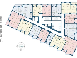 Продается 2-комнатная квартира ЖК Суриков, дом 1, 45.9 м², 8537400 рублей