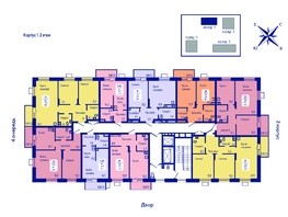 Продается 2-комнатная квартира ЖК Univers (Универс), 3 квартал, 68.2  м², 9002400 рублей