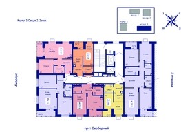 Продается 2-комнатная квартира ЖК Univers (Универс), 3 квартал, 59.2  м², 8051200 рублей