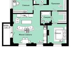 Продается 3-комнатная квартира ЖК Emotion (Эмоушн), 85.8  м², 10381800 рублей