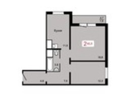 Продается 2-комнатная квартира ЖК Мичурино, дом 2 строение 4, 60.9  м², 6300000 рублей