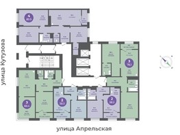 Продается 3-комнатная квартира ЖК Прогресс-квартал Перемены, дом 1, 69.4  м², 8328000 рублей