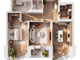 Продается 2-комнатная квартира ЖК Суриков, дом 2, 72.1  м&sup2;, 15068900 рублей