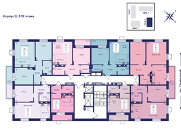 Продается 2-комнатная квартира ЖК Univers (Универс), 2 квартал, 49.4  м², 8200400 рублей