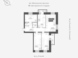 Продается 4-комнатная квартира ЖК Южный берег, дом 23, 122.1  м², 21400000 рублей