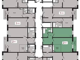 Продается 2-комнатная квартира ЖК КБС. Берег, дом 5 строение 2, 56.3  м², 6800000 рублей