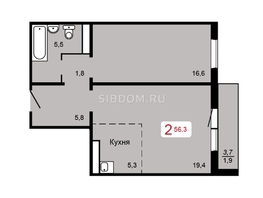 Продается 2-комнатная квартира ЖК Мичурино, дом 2 строение 4, 56.3  м², 5600000 рублей