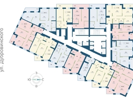 Продается 2-комнатная квартира ЖК Суриков, дом 2, 50.6  м², 9664600 рублей