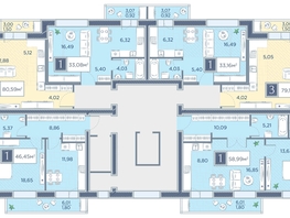 Продается 1-комнатная квартира ЖК Преображенский, дом 8, 33  м², 5610000 рублей