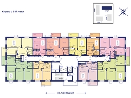 Продается 3-комнатная квартира ЖК Univers (Универс), 2 квартал, 70.6  м², 10201700 рублей