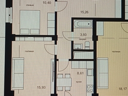 Продается 2-комнатная квартира ЖК ЛЕТО, дом 1, 55.39  м², 5700000 рублей