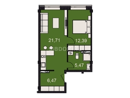 Продается 2-комнатная квартира АК Сады, 46.04  м², 3900000 рублей