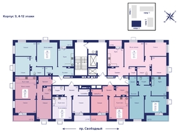 Продается 3-комнатная квартира ЖК Univers (Универс), 2 квартал, 77.3  м², 10860650 рублей